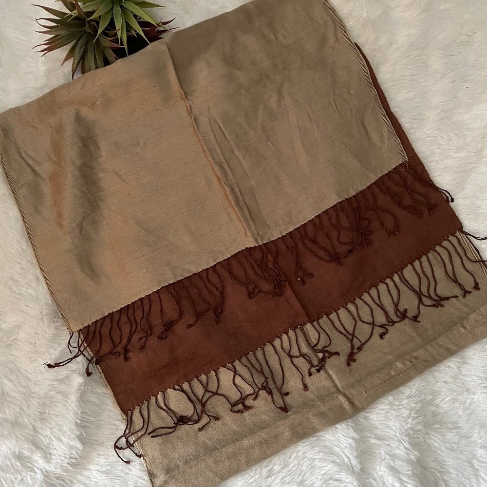 Brown and Tan Scarf
